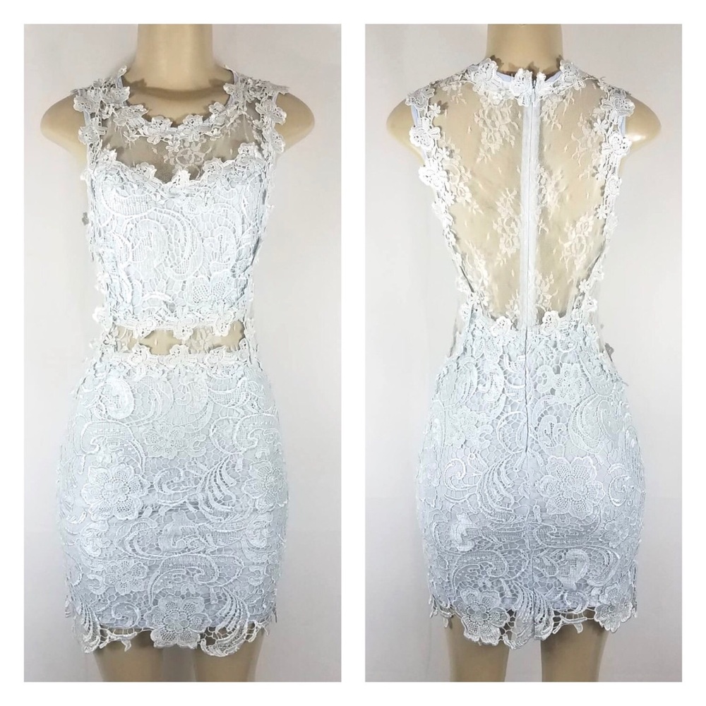 L'ATISTE White Lace Dress